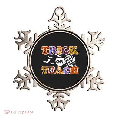 Cute Halloween Trick Or Teach Teacher Ornament