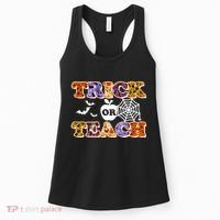Cute Halloween Trick Or Teach Teacher Women's Tank Top thumb 0