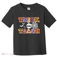 Cute Halloween Trick Or Teach Teacher Toddler T-Shirt thumb 0