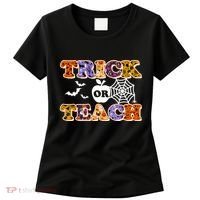 Cute Halloween Trick Or Teach Teacher Women's T-Shirt thumb 0