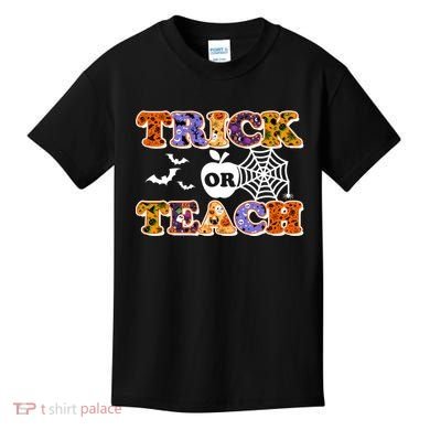 Cute Halloween Trick Or Teach Teacher Kids T-Shirt