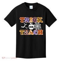 Cute Halloween Trick Or Teach Teacher Kids T-Shirt thumb 0