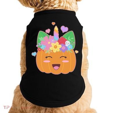 Cute Halloween Unicorn Pumpkin Doggie Tank