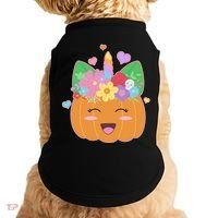 Cute Halloween Unicorn Pumpkin Doggie Tank thumb 0