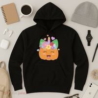 Cute Halloween Unicorn Pumpkin Hoodie thumb 3