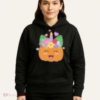 Cute Halloween Unicorn Pumpkin Hoodie thumb 5