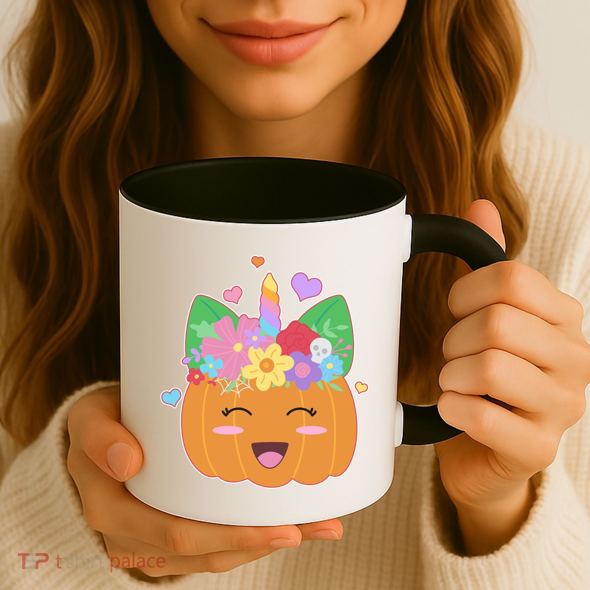 Cute Halloween Unicorn Pumpkin Coffee Mug