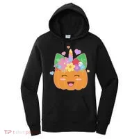 Cute Halloween Unicorn Pumpkin Women's Hoodie thumb 0