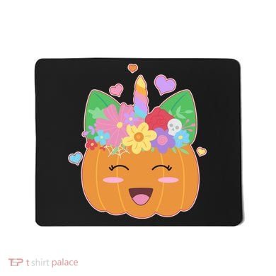 Cute Halloween Unicorn Pumpkin Mousepad
