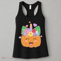 Cute Halloween Unicorn Pumpkin Women's Tank Top thumb 3