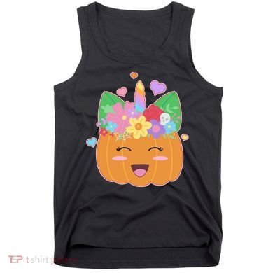 Cute Halloween Unicorn Pumpkin Tank Top