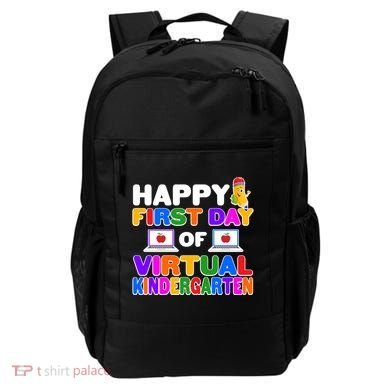 Cute Happy First Day Of Virtual Kindergarten Backpack