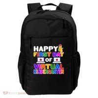 Cute Happy First Day Of Virtual Kindergarten Backpack thumb 0