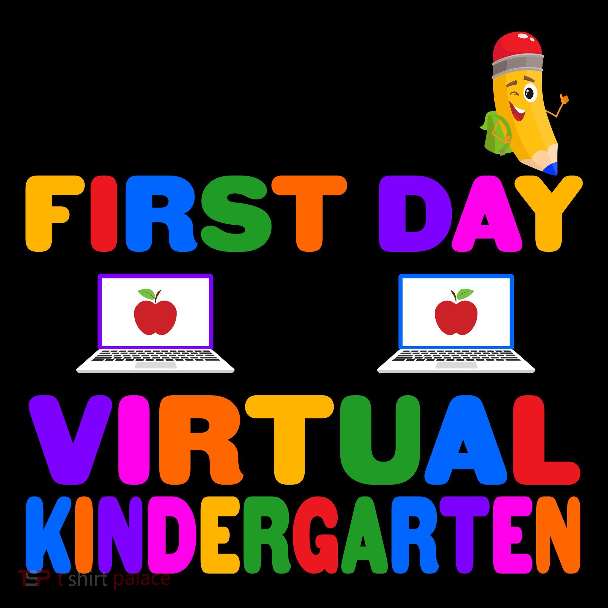 Cute Happy First Day Of Virtual Kindergarten Coffee Mug