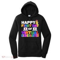 Cute Happy First Day Of Virtual Kindergarten Women's Hoodie thumb 0