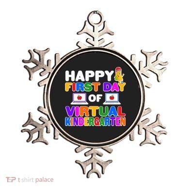Cute Happy First Day Of Virtual Kindergarten Ornament