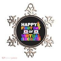 Cute Happy First Day Of Virtual Kindergarten Ornament thumb 0