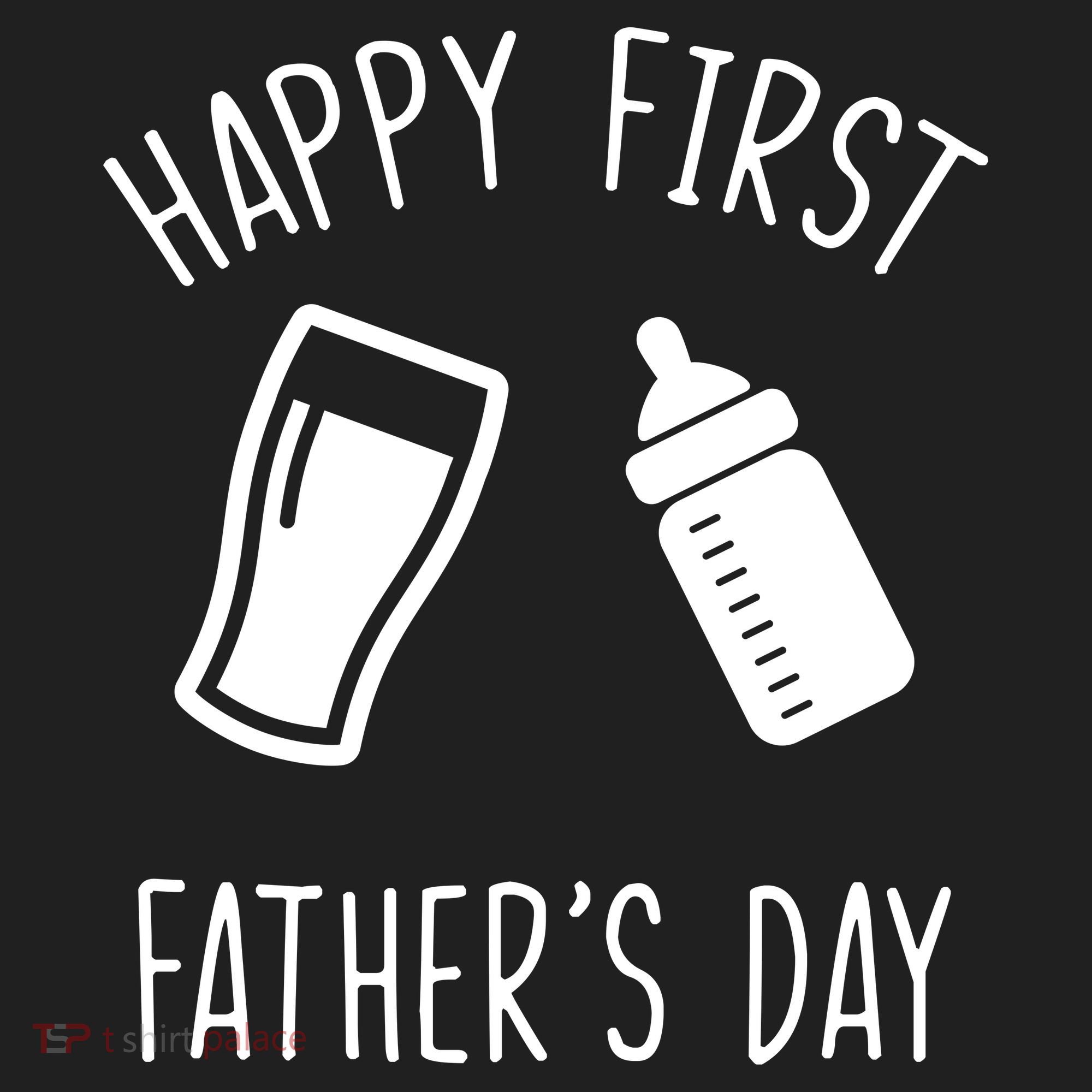 Cute Happy First Father's Day Baby Bottle Women's Sweatshirt