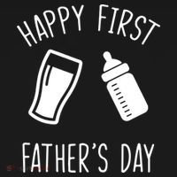 Cute Happy First Father's Day Baby Bottle Doggie Tank thumb 4