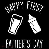 Cute Happy First Father's Day Baby Bottle Women's Hoodie thumb 2