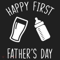 Cute Happy First Father's Day Baby Bottle Golf Towel thumb 3