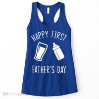 Cute Happy First Father's Day Baby Bottle Women's Tank Top thumb 0