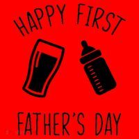 Cute Happy First Father's Day Baby Bottle Santa Hat thumb 1