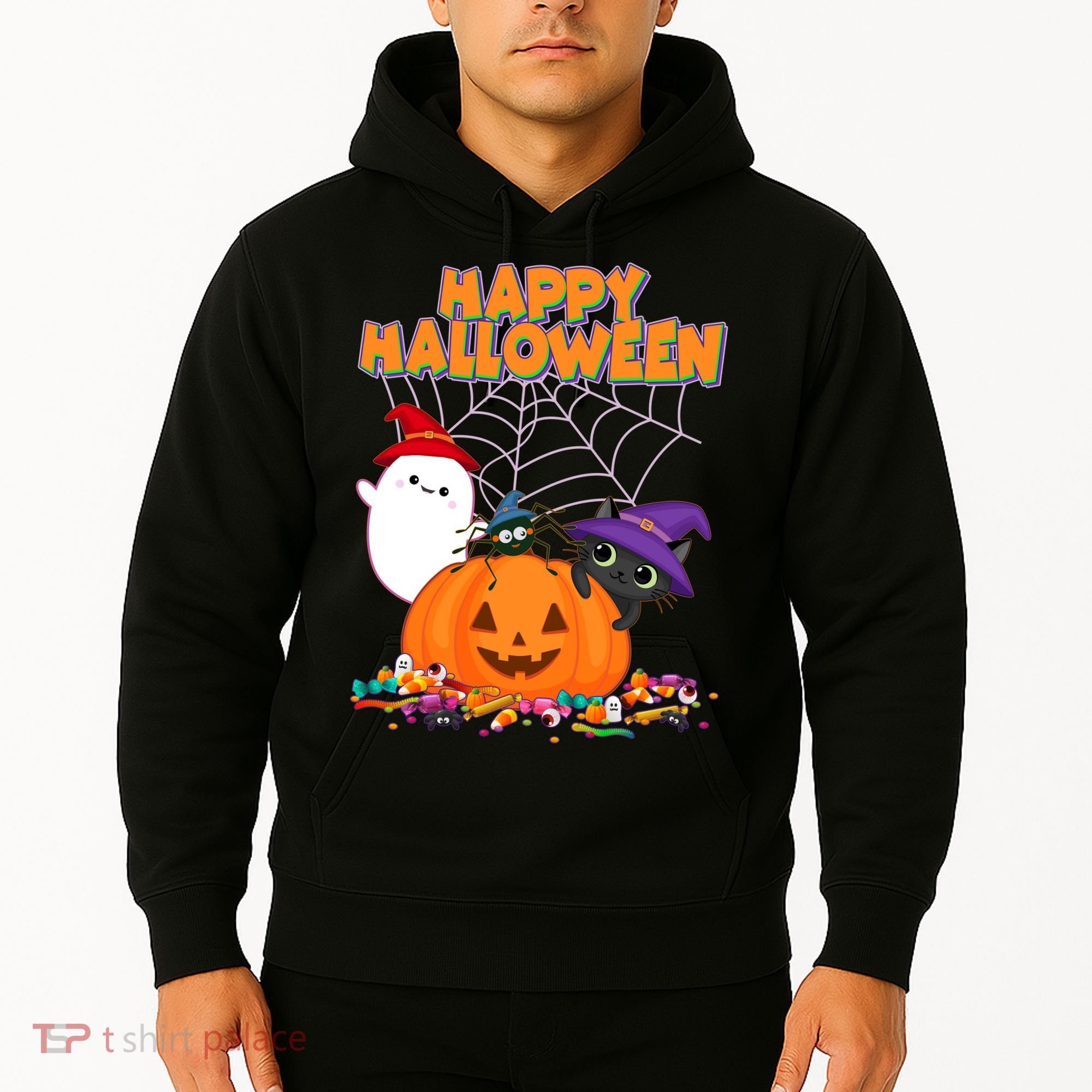 Cute Happy Halloween Friends Hoodie