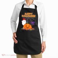 Cute Happy Halloween Friends Apron thumb 2
