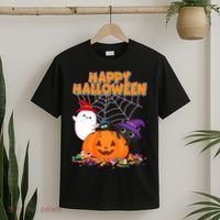 Cute Happy Halloween Friends T-Shirt thumb 2