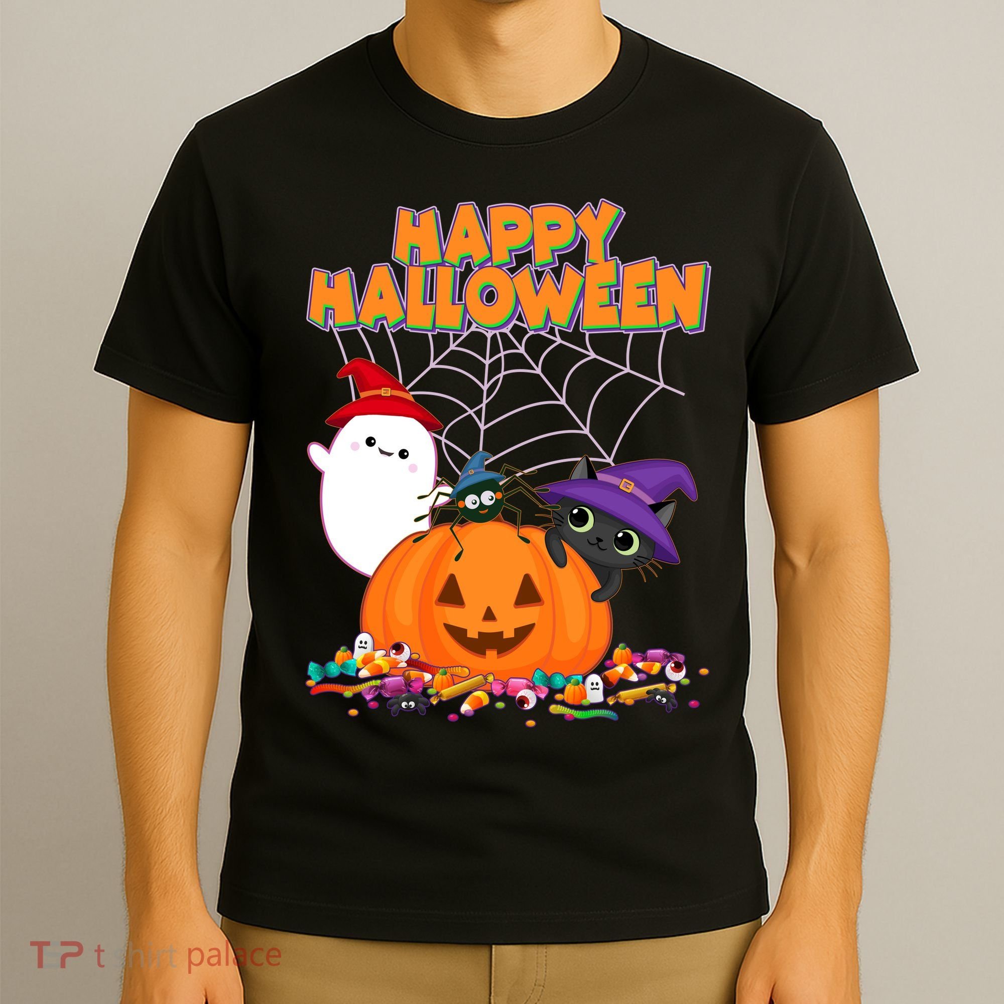 Cute Happy Halloween Friends T-Shirt