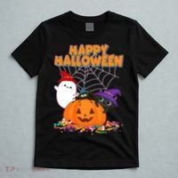 Cute Happy Halloween Friends T-Shirt thumb 5
