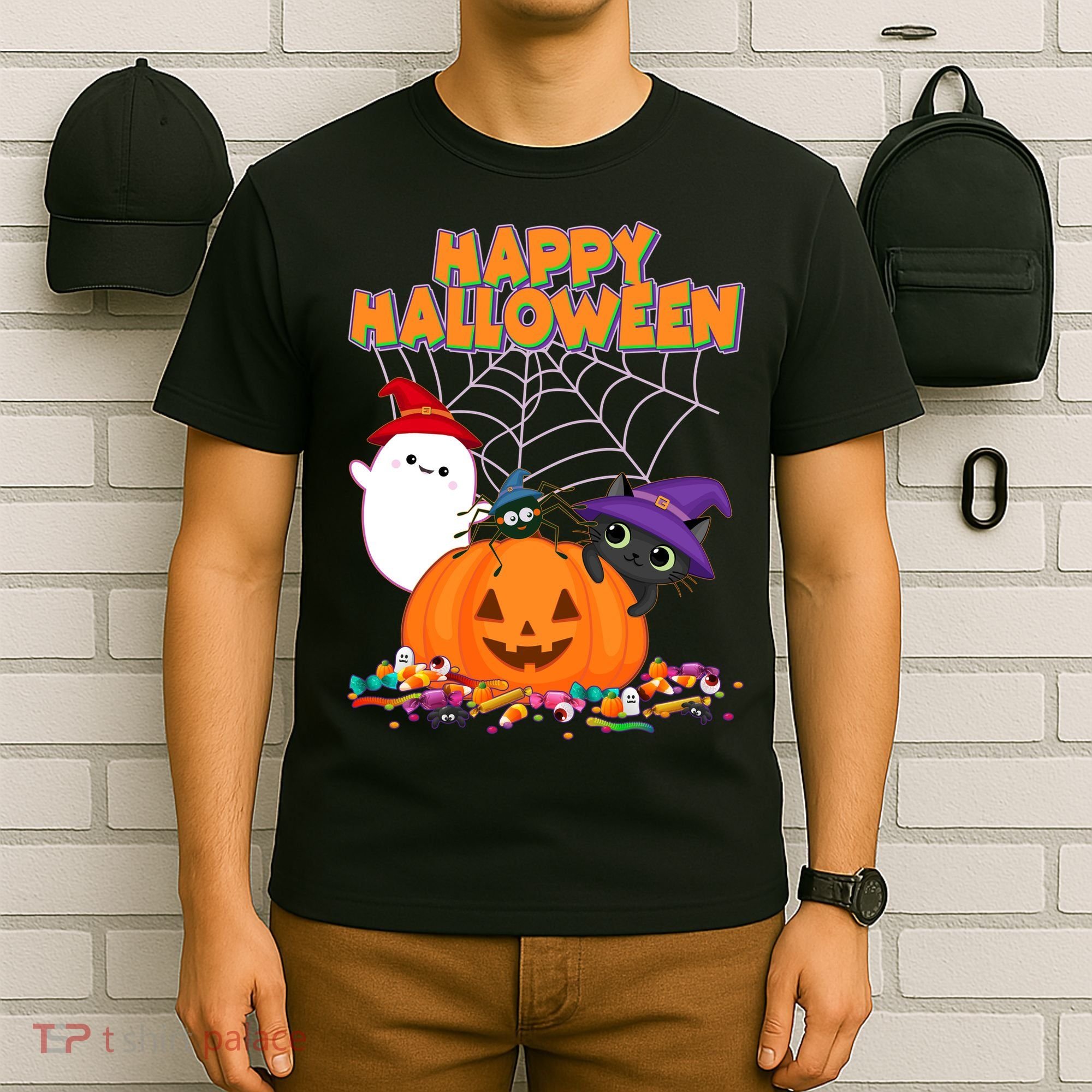 Cute Happy Halloween Friends T-Shirt