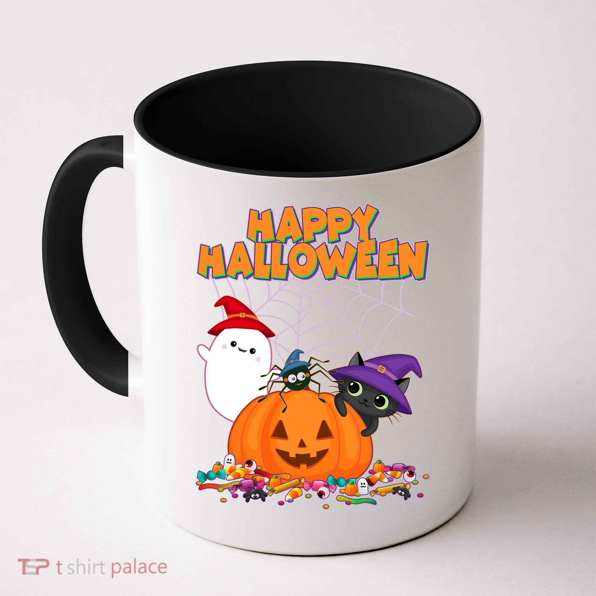 Cute Happy Halloween Friends Coffee Mug