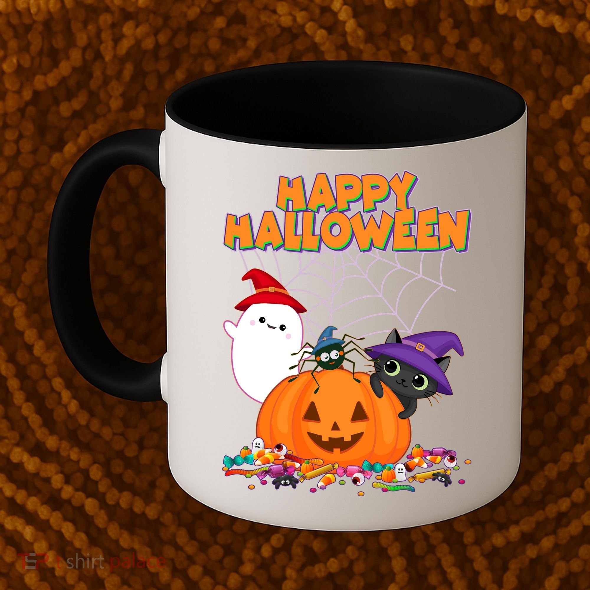 Cute Happy Halloween Friends Coffee Mug
