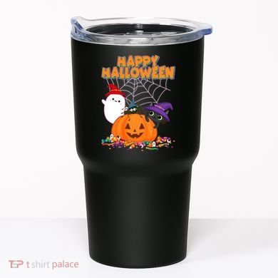 Cute Happy Halloween Friends Tumbler