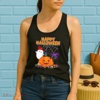 Cute Happy Halloween Friends Women's Tank Top thumb 2
