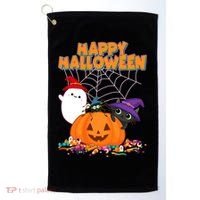 Cute Happy Halloween Friends Golf Towel thumb 0