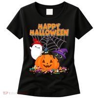 Cute Happy Halloween Friends Women's T-Shirt thumb 0
