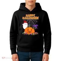 Cute Happy Halloween Friends Kids Hoodie thumb 4