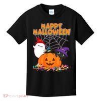 Cute Happy Halloween Friends Kids T-Shirt thumb 0