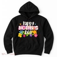 Cute Happy Mother's Day Paint Splash Flowers Hoodie thumb 0