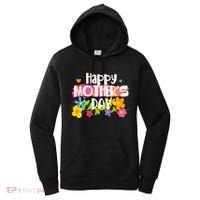 Cute Happy Mother's Day Paint Splash Flowers Women's Hoodie thumb 0