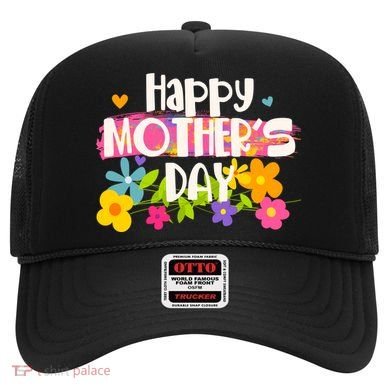 Cute Happy Mother's Day Paint Splash Flowers Hat
