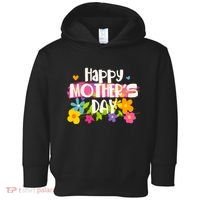 Cute Happy Mother's Day Paint Splash Flowers Toddler Hoodie thumb 0