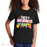 Cute Happy Mother's Day Paint Splash Flowers Kids T-Shirt thumb 2