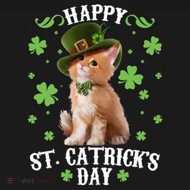 Cute Happy St Catricks Day Kitten Hoodie