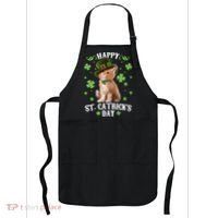 Cute Happy St Catricks Day Kitten Apron thumb 0