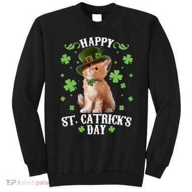 Cute Happy St Catricks Day Kitten Sweatshirt
