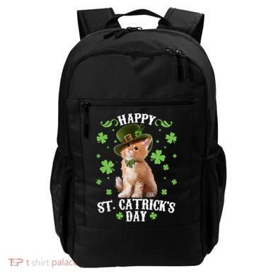 Cute Happy St Catricks Day Kitten Backpack